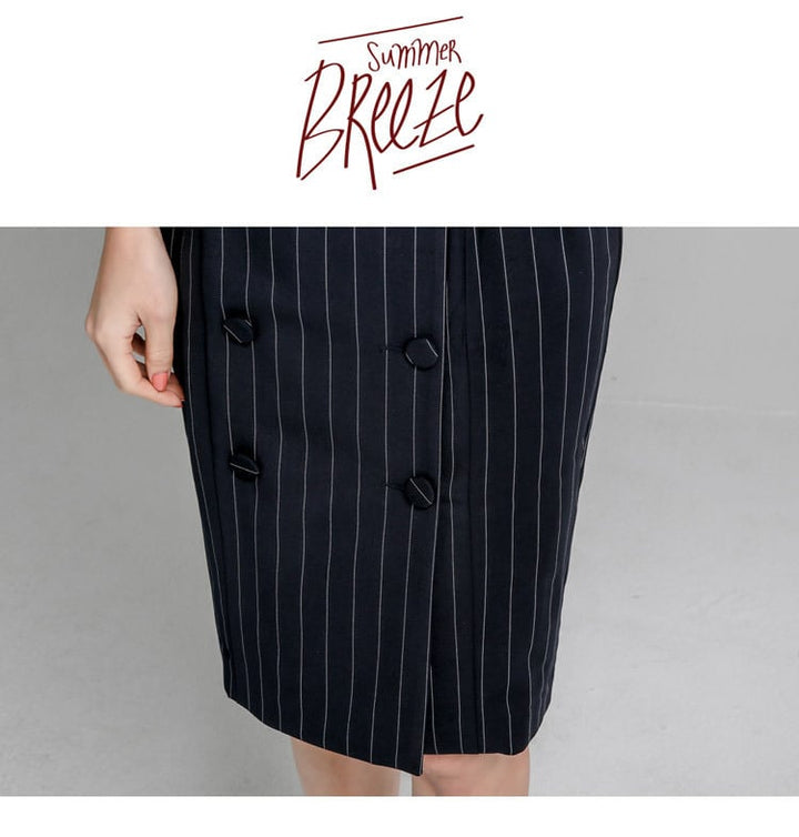 【dress】ダブルボタンワンピース　M23959