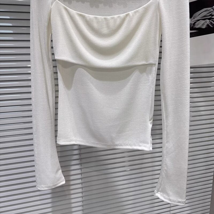 【tops】スクエアネックフラワーレーストップス Q8009