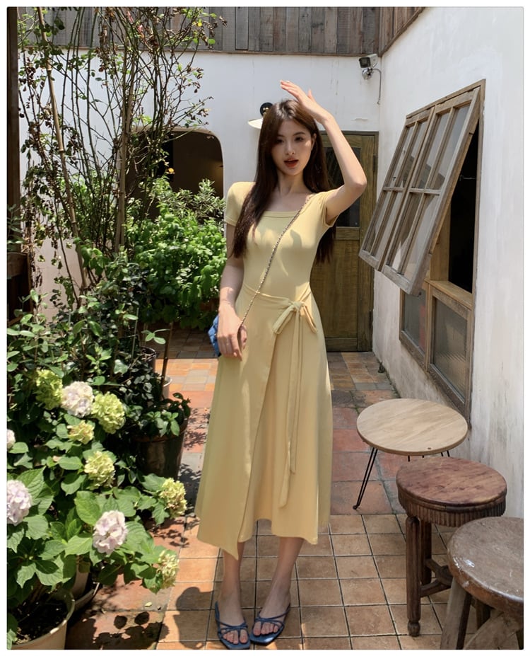 【dress】無地ワンピース　M24655