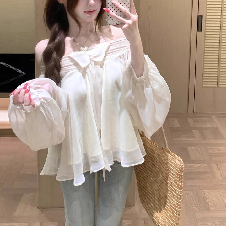 【tops】オフショルダーシフォントップス Q8367