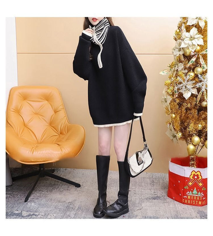 【tops】ハイネックニットセーター　M29160
