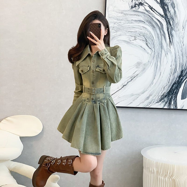 【dress】デニムワンピース　M20992
