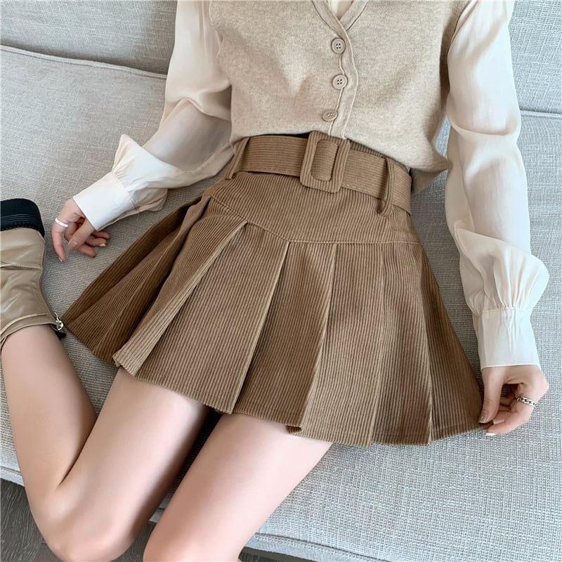 【bottoms】プリーツスカート　M26581