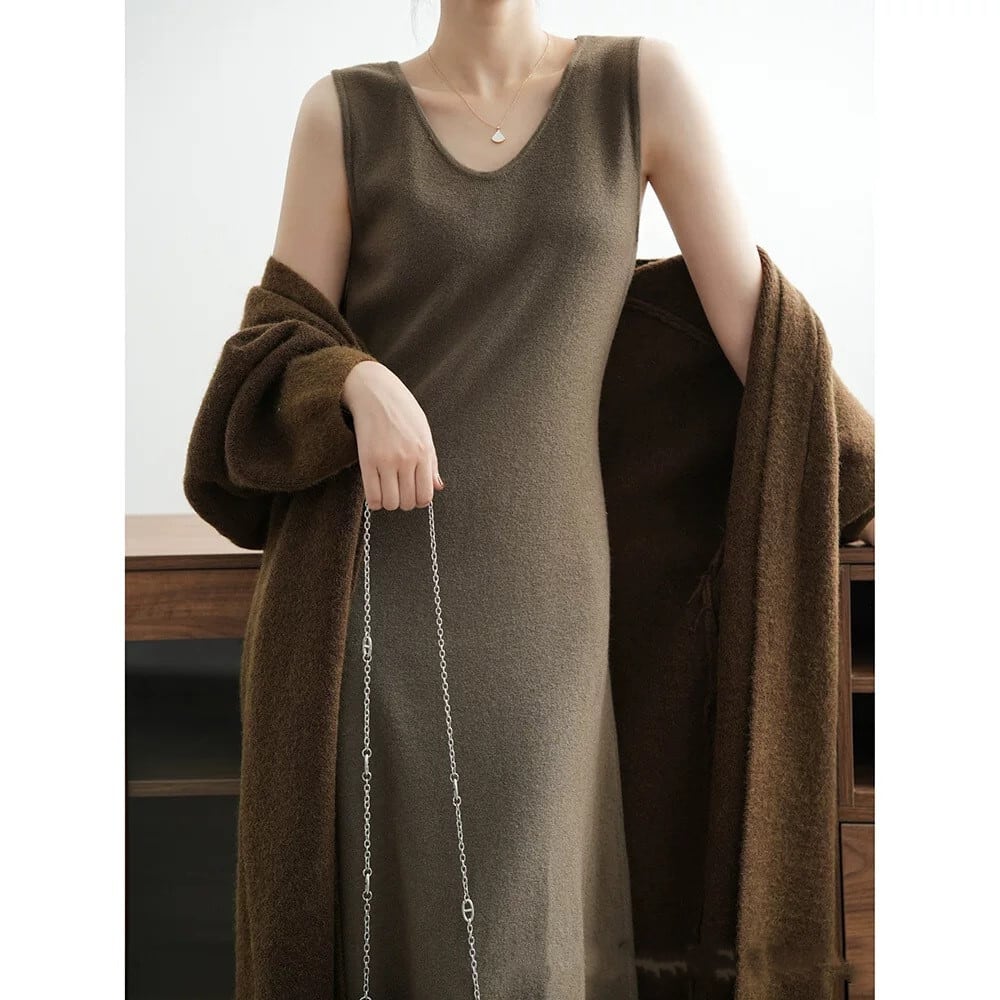 【dress】ベストニットワンピース　M26795