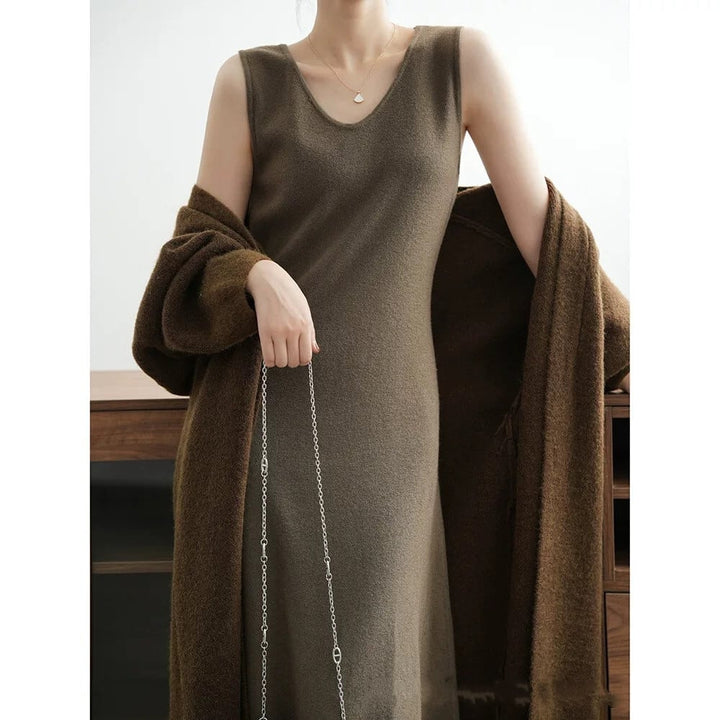 【dress】ベストニットワンピース　M26795