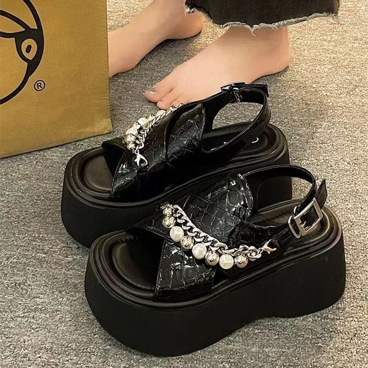 【shoes】チャンキーヒールサンダル　M30230