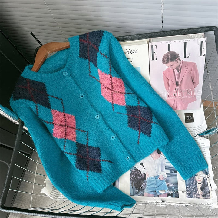 【outer】クルーネックニットカーデ　M26478