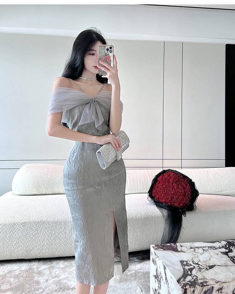 【dress】高級感 chicエレガントデートワンピースオシャレ　M17063