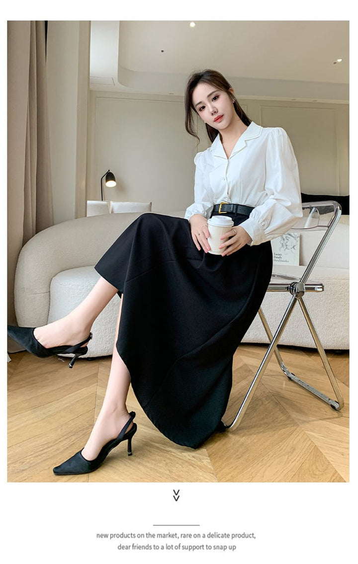 【bottoms】ロング丈スカート　M25632