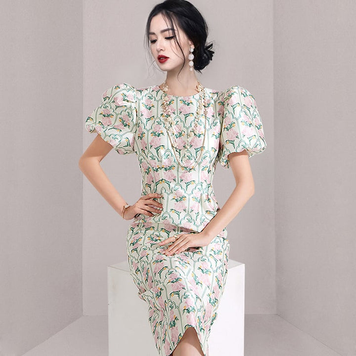【dress】プリントワンピース　M24591
