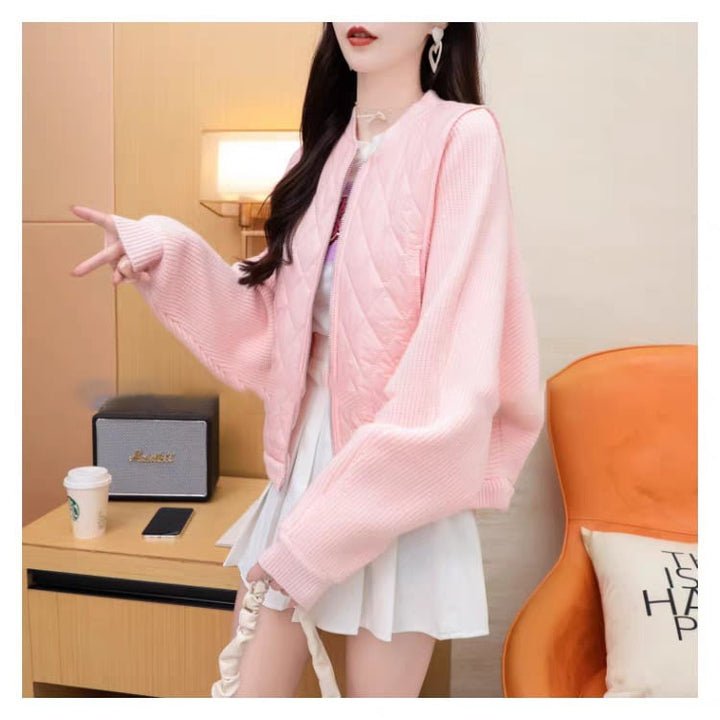 【outer】切り替えニットカーデ　M27024