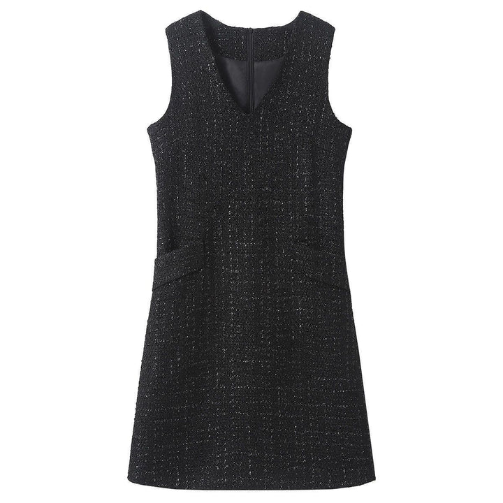 【dress】ノースリーブツイートワンピース　N2816