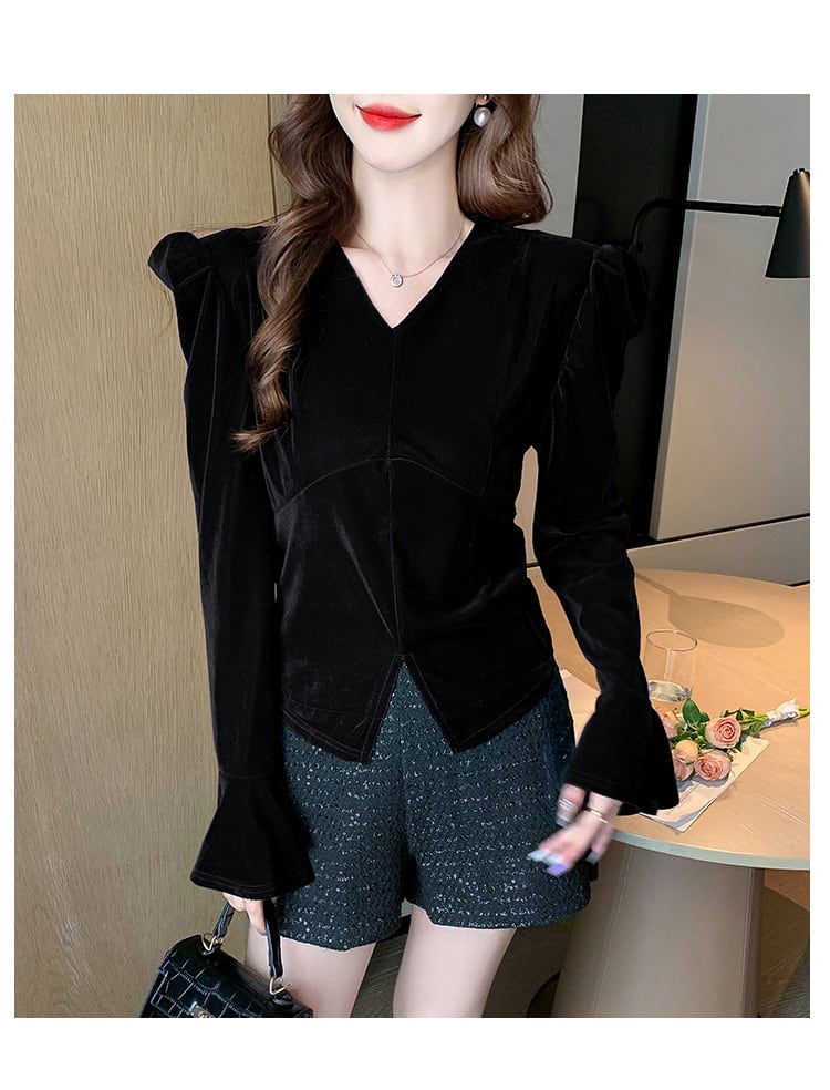 【tops】パフスリーブトップス　M28168