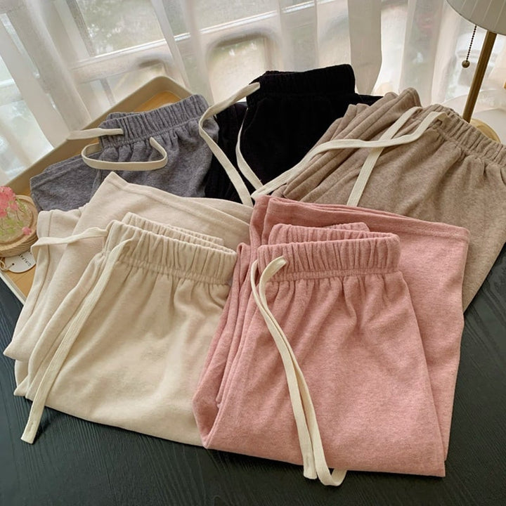 【bottoms】ニットワイドパンツ　M26520