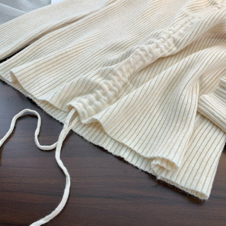 【tops】無地ニットトップス　M26480