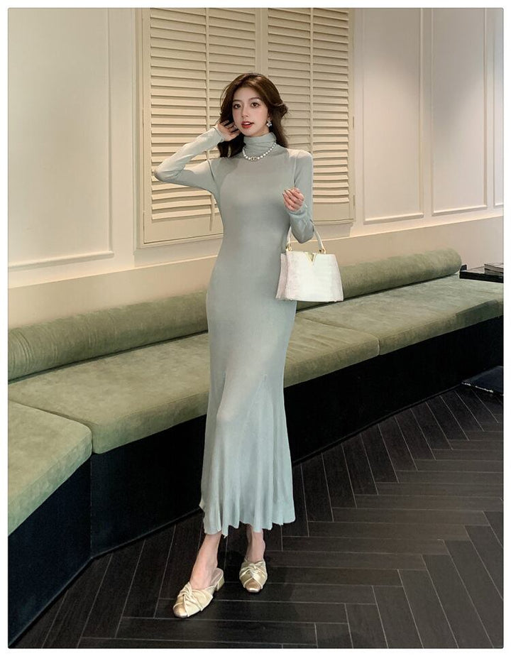 【dress】ハイネックニットワンピース　M28304
