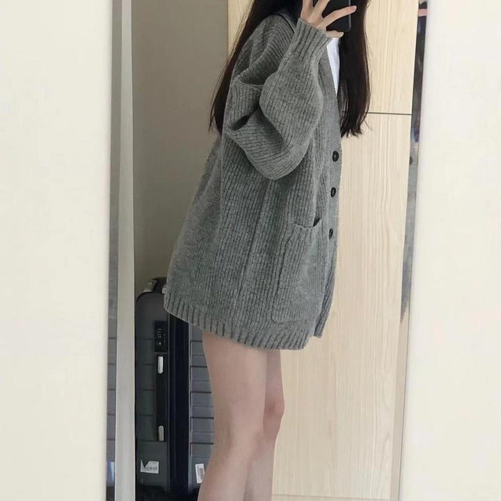 【set】アウトポケットニットカーディガン　M17809