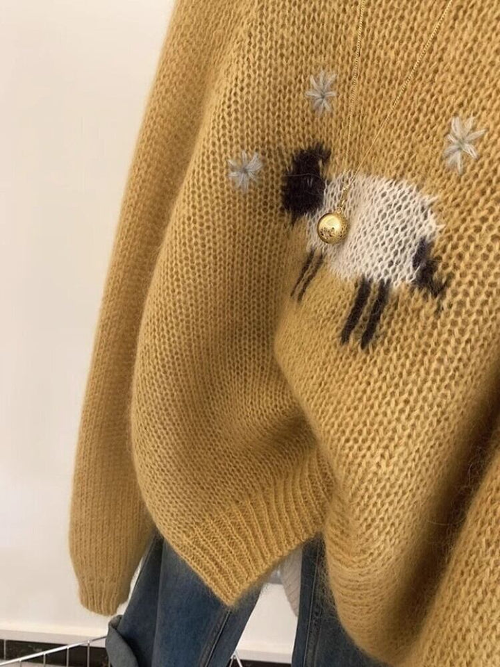【tops】クルーネックニットセーター　M29289