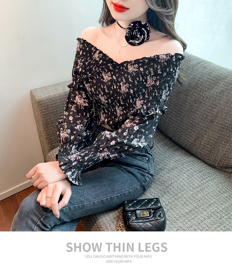 【tops】柔らかくて優しい印象スウィートシャツトップス　M17651