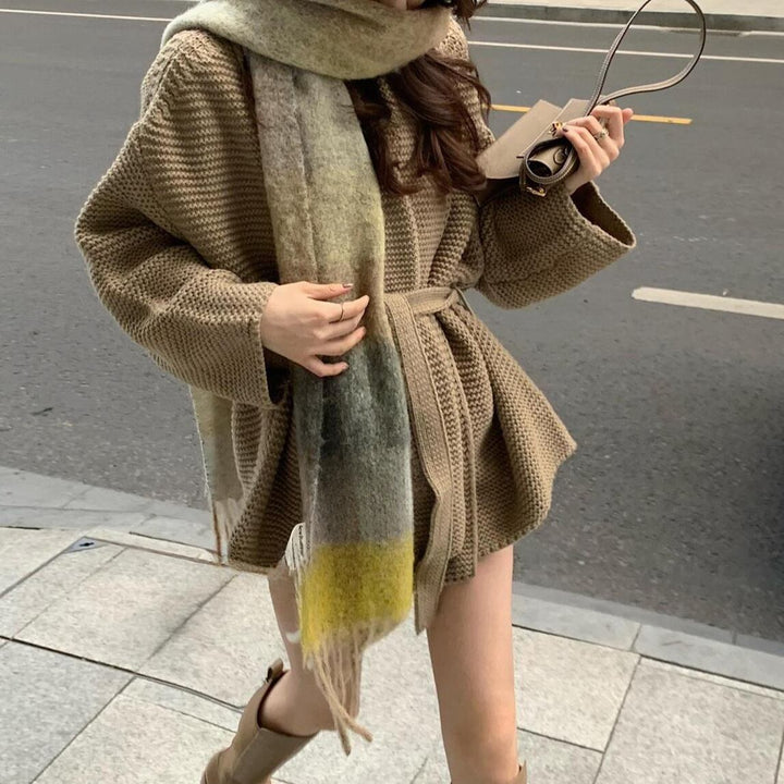 【outer】Vネックニットカーデ　M27190