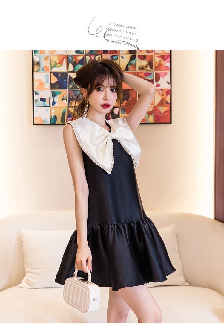 【dress】おしゃれ度高まるリボン付きデートワンピース　M16753