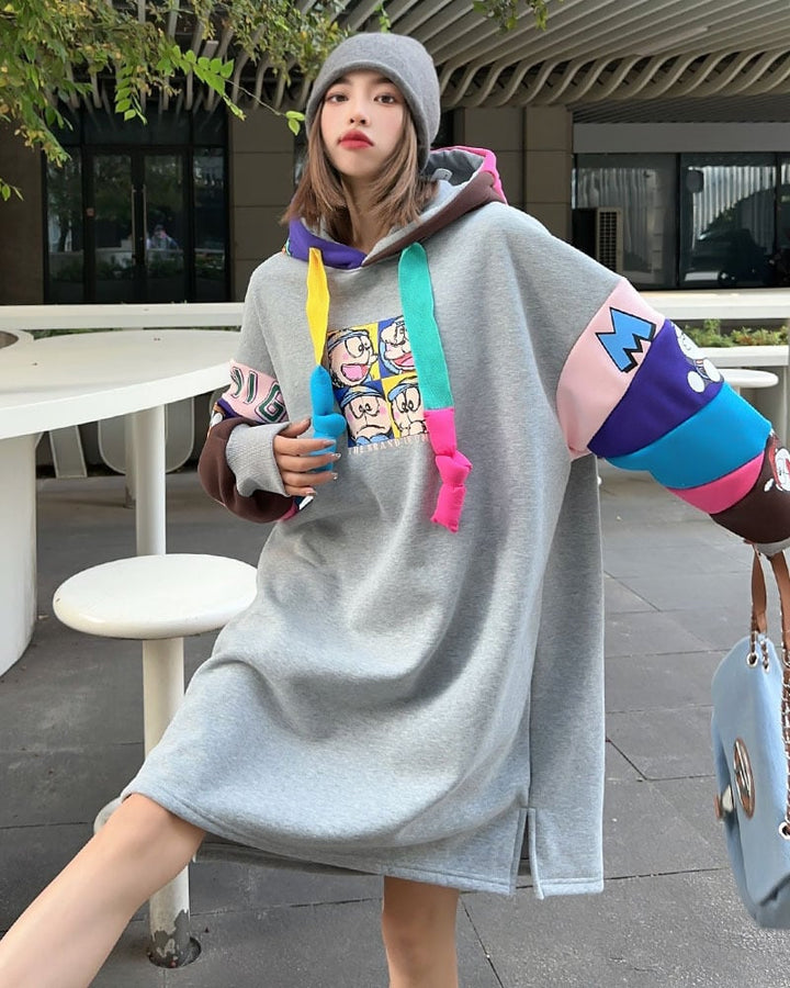 【tops】カートゥーンカジュアルワンピース　M19329