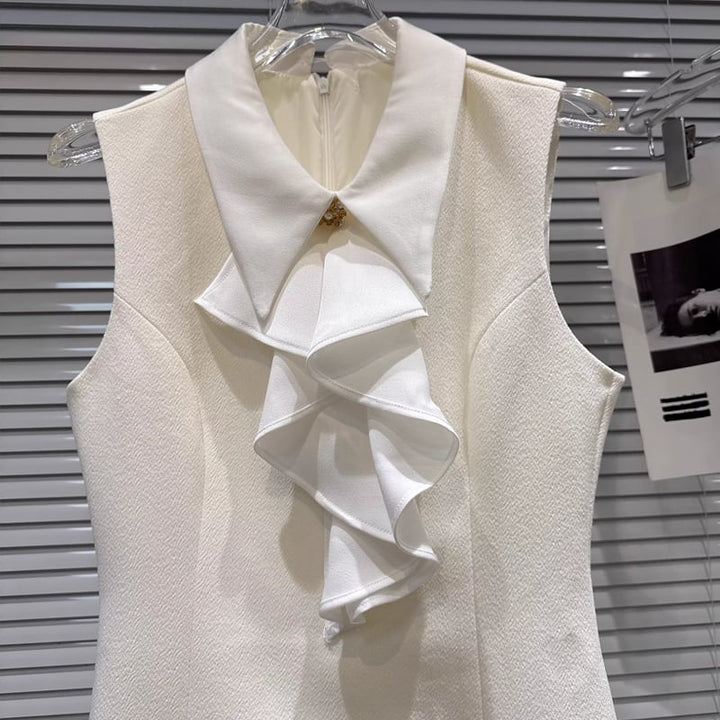 【dress】3色展開ベストワンピース Q7890