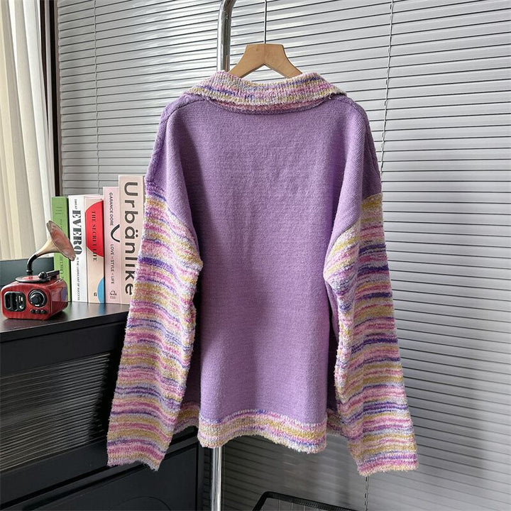 【tops】ドッキングニットセーター　M18997