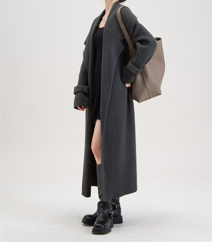 【outer】ロング丈ニットカーデ　M26872