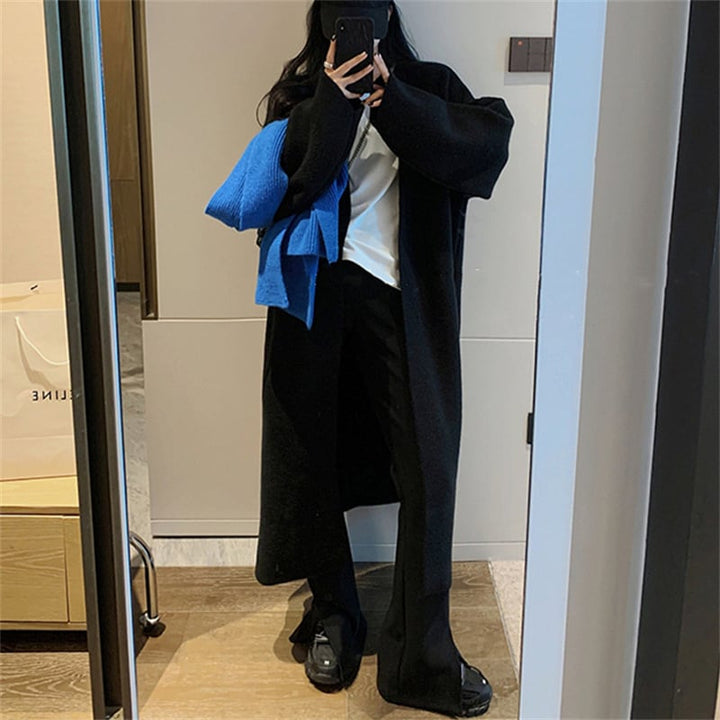 【outer】ロング丈ニットカーデ　M18409