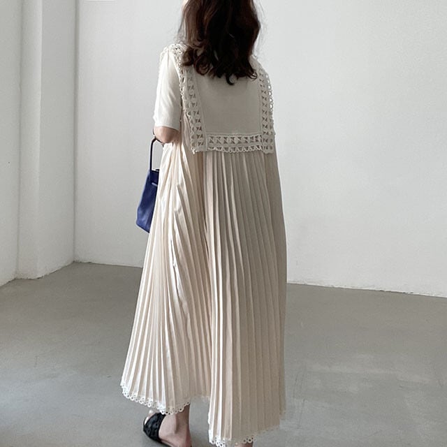 【dress】プリーツワンピース　M24736