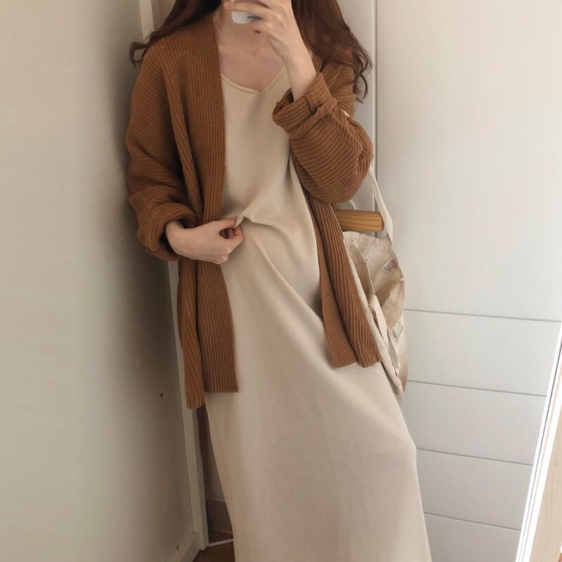【outer】ニットカーデ　M27099