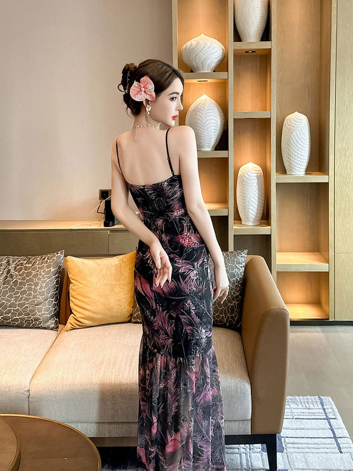 【dress】花柄キャミワンピース　M23920