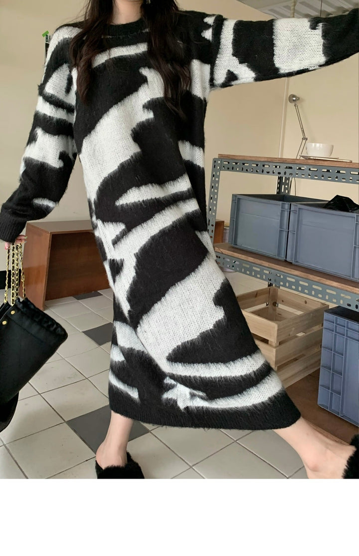 【dress】ロングニットワンピース　M18332