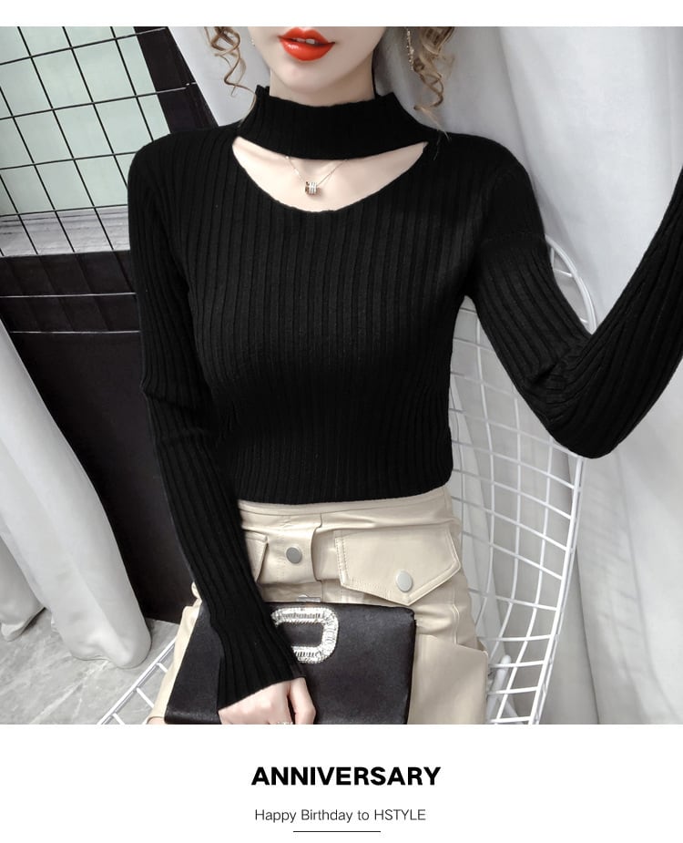 【tops】カットワークニットトップス　M27003
