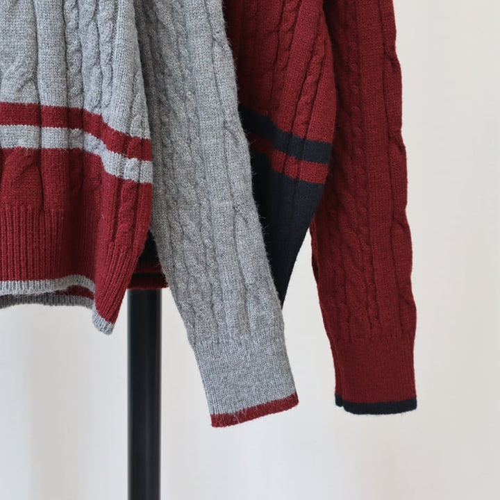 【outer】ファスナーニットカーデ　M27814