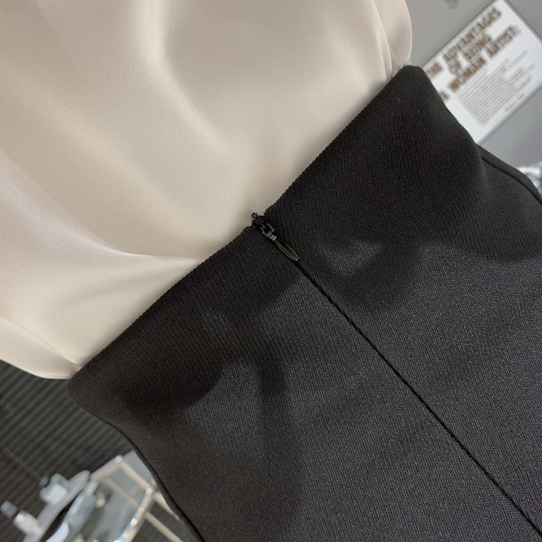 【set】フリルトップス×スカートセット　M24005