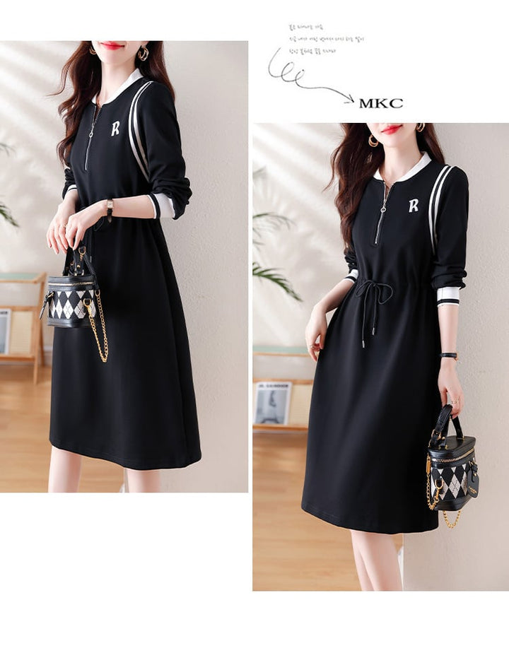 【dress】ファスナーワンピース　M21352