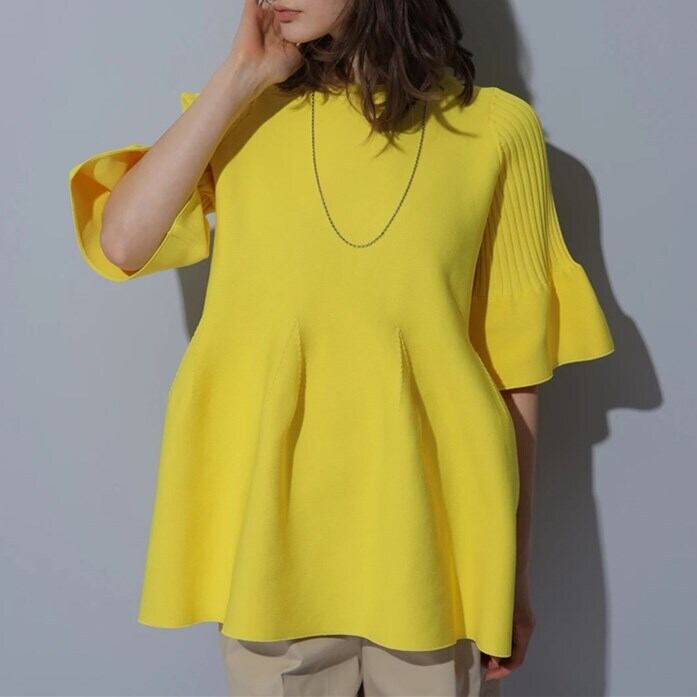 【tops】話題沸騰中人気アンブレラスリーブ着心地良いトップス　N-1649