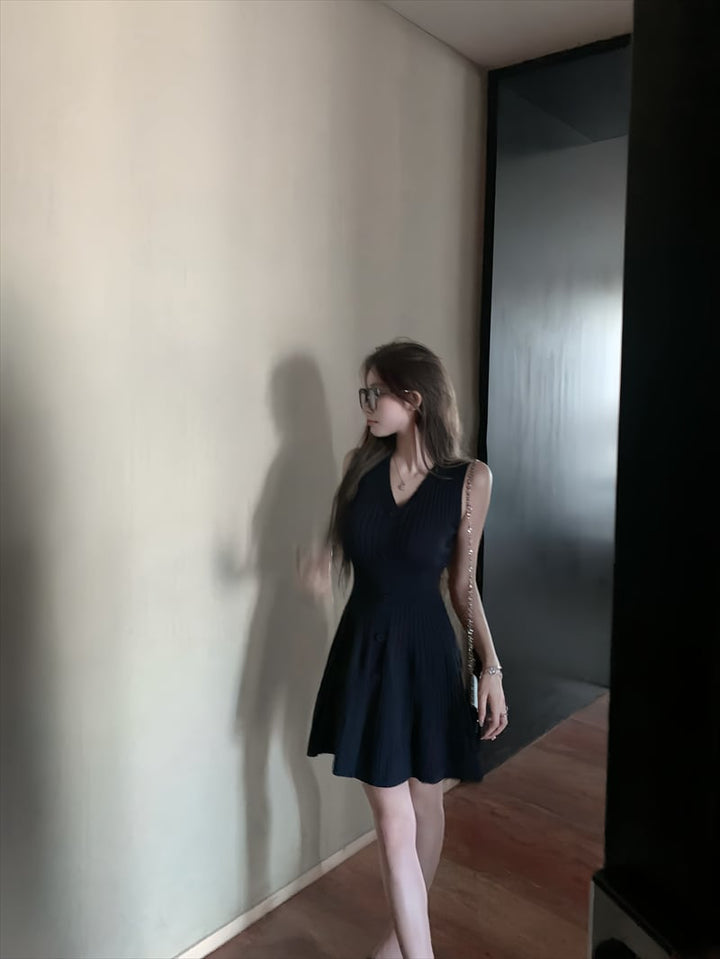 【dress】ノースリーブニットワンピース　M30256