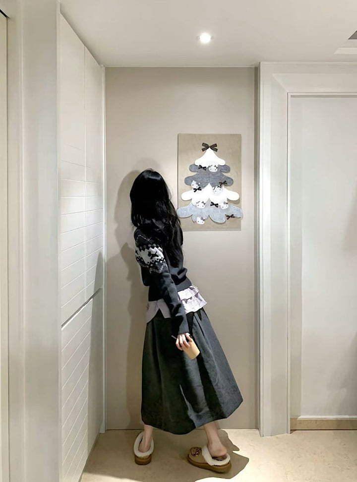 【outer】ニットカーデ　M28113