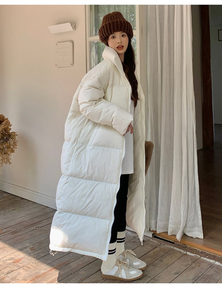 【outer】ロング丈カラーダウン　M20187