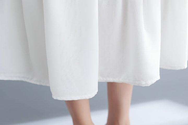 【dress】韓国系ストライプ柄ノースリーブワンピース　M16946