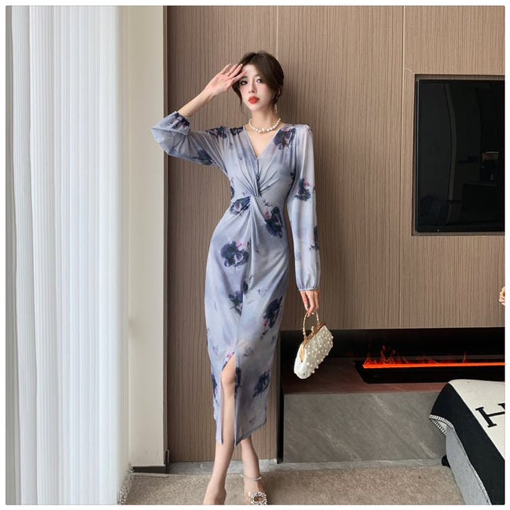 【dress】女子力アップエレガントデートワンピースオシャレ　M17451