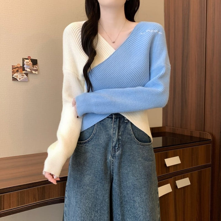 【tops】クロスニットトップス　M28275