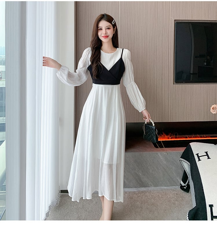 【dress】絶対欲しい エレガント切り替えデートワンピース　M17291