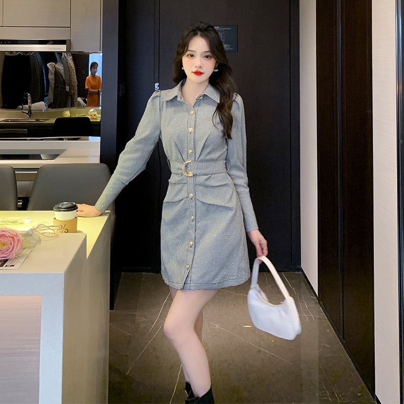 【dress】人気上昇中 chicファッションデートワンピース　M17479