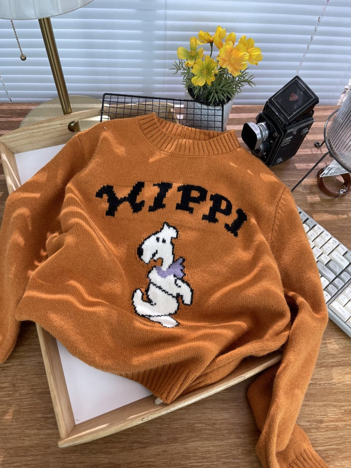 【tops】ジャカードニットセーター　M26686