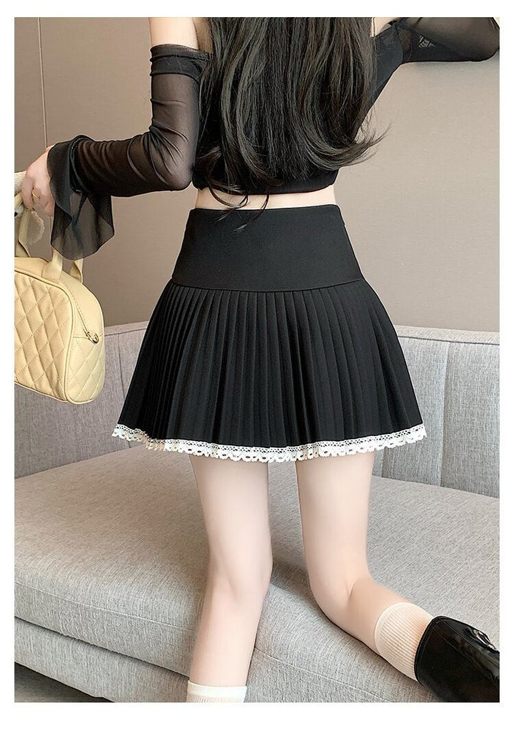 【bottoms】レース切り替えスカート　M29360