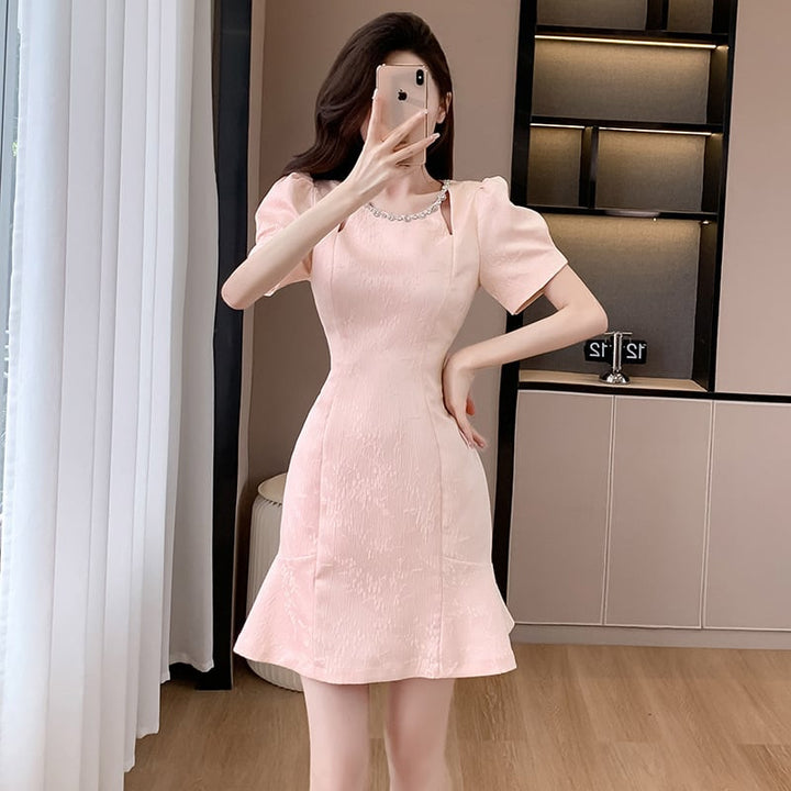 【dress】ビジューワンピース　M24453